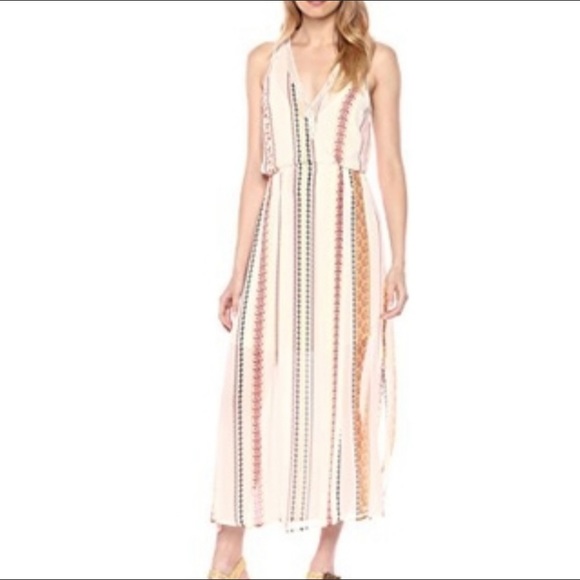 Anthro boho maxi dress NEW by ASTR The Label, Millie Floral Dress ivory print - Picture 2 of 13